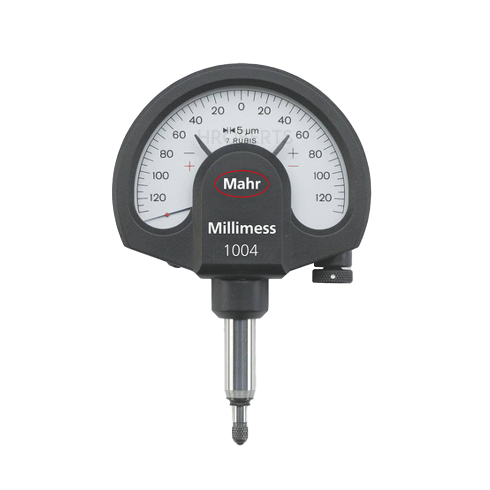 Mahr 4333005 Millimess 1004 T Dial Comparator, IP54, Graduation 0.005mm, Range ± 130 µm, Scale 130-0-130