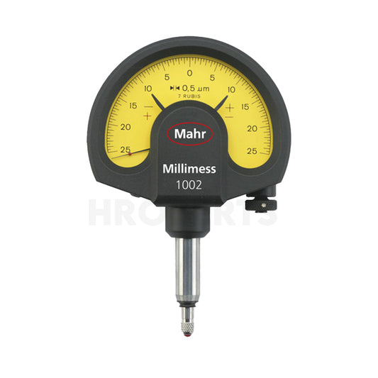 Mahr 4335000 Millimess 1002 Dial Comparator, Graduation 0.0005mm (0.5µm), Range ± 25 µm, Scale 0-25-0