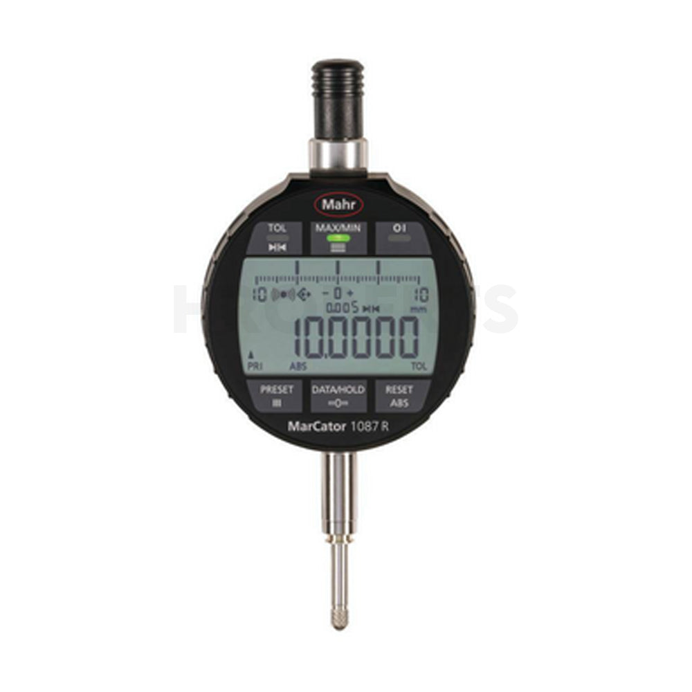 Mahr 4337820 MarCator 1087 Ri Digimatic Digital Indicator, Range 0.5" / 12.5mm, Resolution 0.00002" / 0.0005mm, MIN-MAX Functions