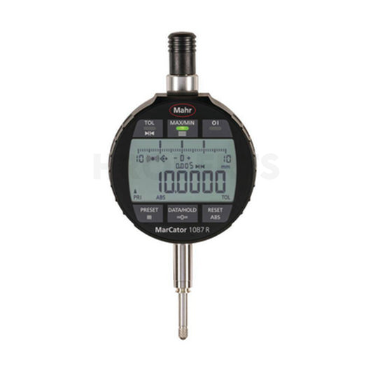 Mahr 4337820 MarCator 1087 Ri Digimatic Digital Indicator, Range 0.5" / 12.5mm, Resolution 0.00002" / 0.0005mm, MIN-MAX Functions