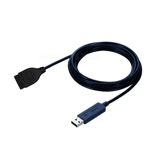 Mitutoyo 06AFM380D USB Input Tool Direct Cable Plain e.g. for ID-H Indicator, Length 2 Metre