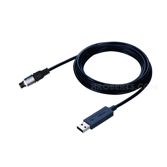 Mitutoyo 06AFM380E USB Input Tool Direct Cable Round e.g. for Quick Micrometer, Length 2 Metre
