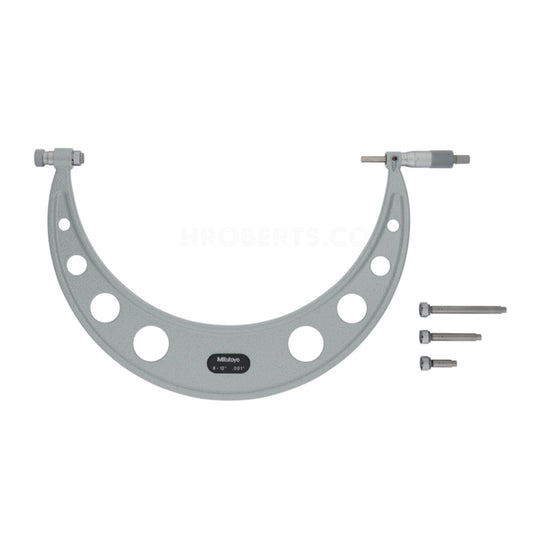 Mitutoyo 104-151 Interchangeable Anvil Micrometer, Range 8-12", Graduation 0.001"
