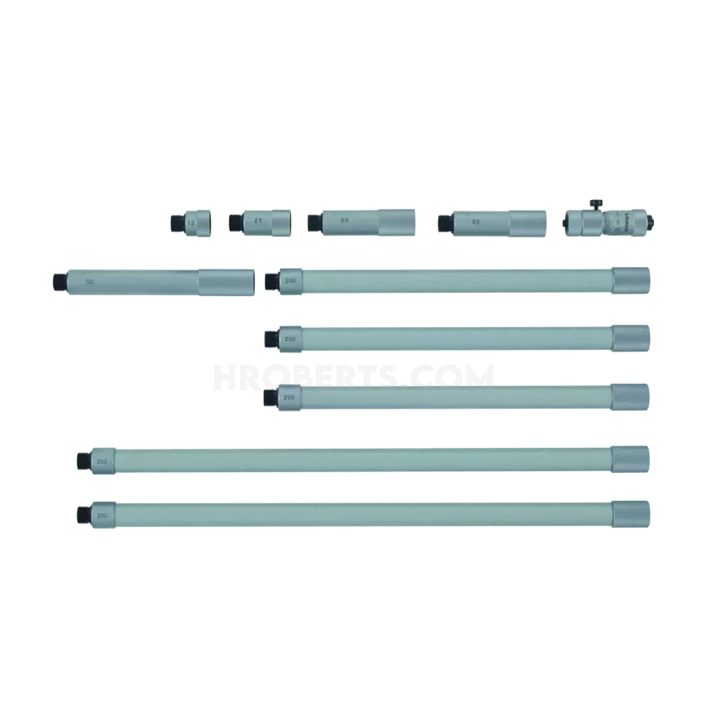 Mitutoyo 137-205 Extension Tube Inside Micrometer, Range 50-1500mm, Graduation 0.01mm