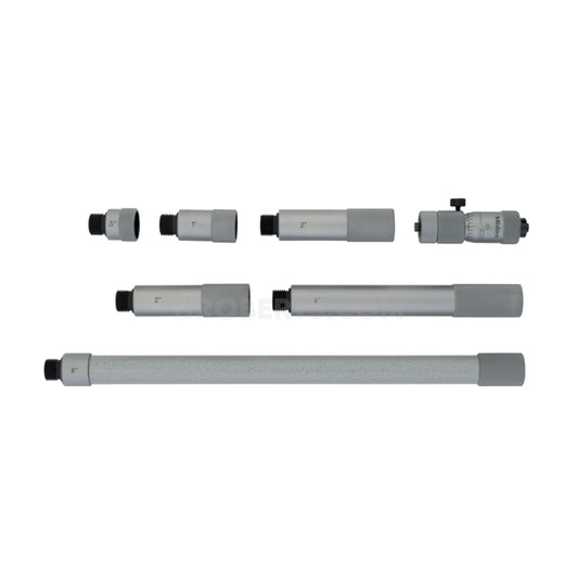 Mitutoyo 137-218 Extension Tube Inside Micrometer, Range 2-20", Graduation 0.001"
