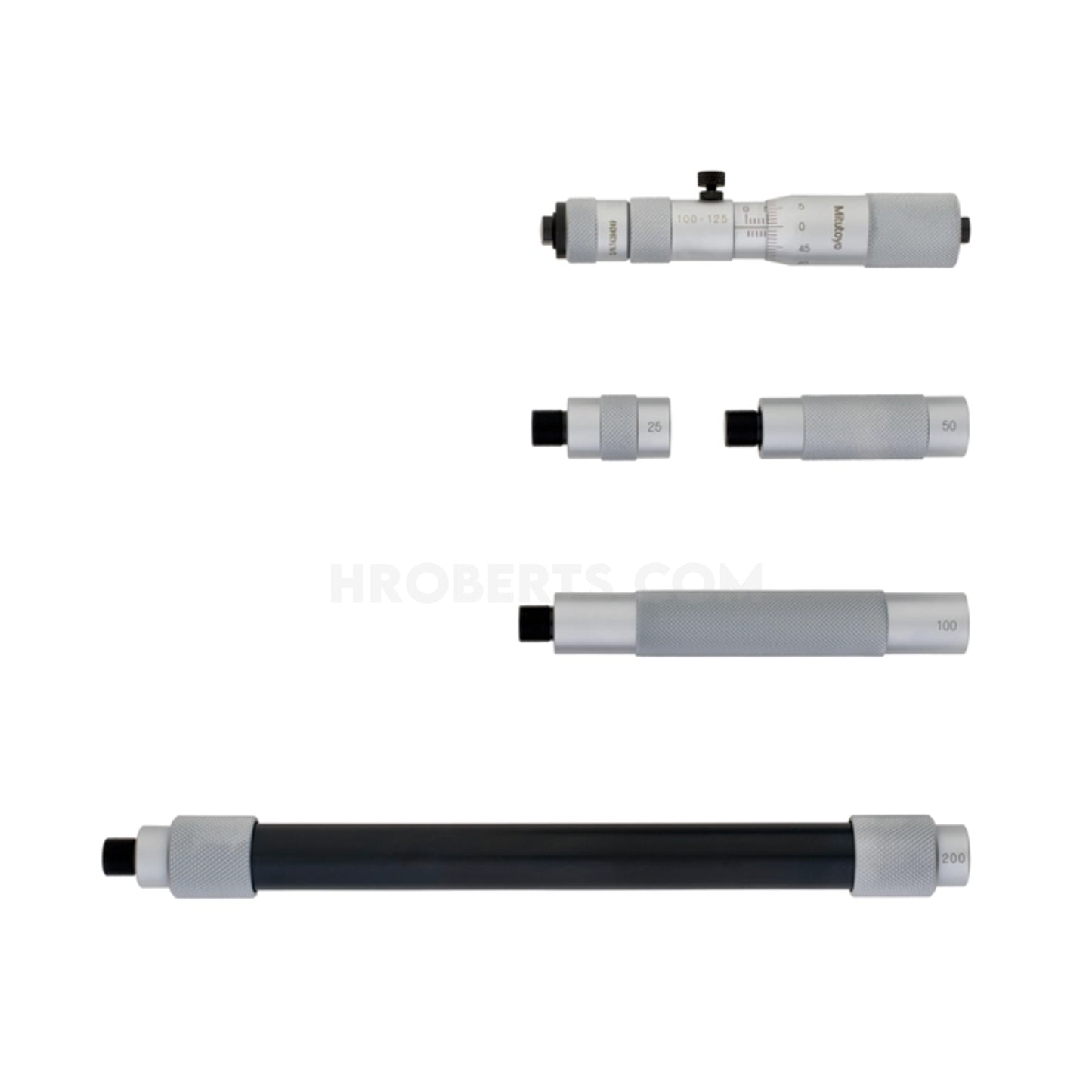 Mitutoyo 139-173 Long Range Extension Tube Inside Micrometer, Range 100-500mm, Graduation 0.01mm