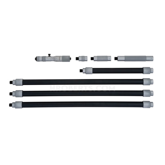 Mitutoyo 139-176 Long Range Extension Tube Inside Micrometer, Range 100-1700mm, Graduation 0.01mm