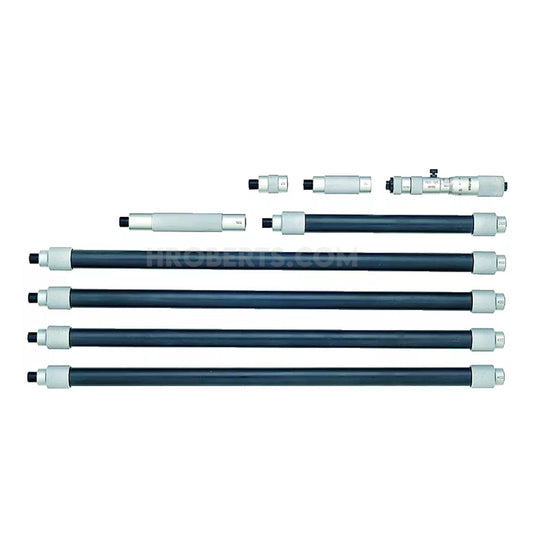 Mitutoyo 139-177 Long Range Extension Tube Inside Micrometer, Range 100-2100mm, Graduation 0.01mm