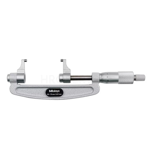 Mitutoyo 143-103 Caliper Jaw Type Micrometer, Range 50-75mm, Graduation 0.01mm