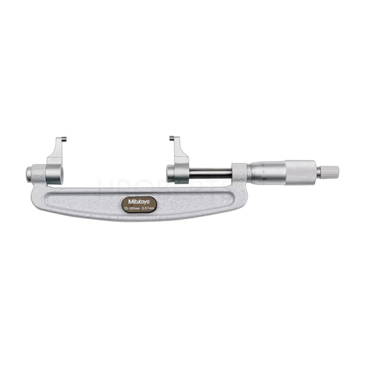 Mitutoyo 143-104 Caliper Jaw Type Micrometer, Range 75-100mm, Graduation 0.01mm