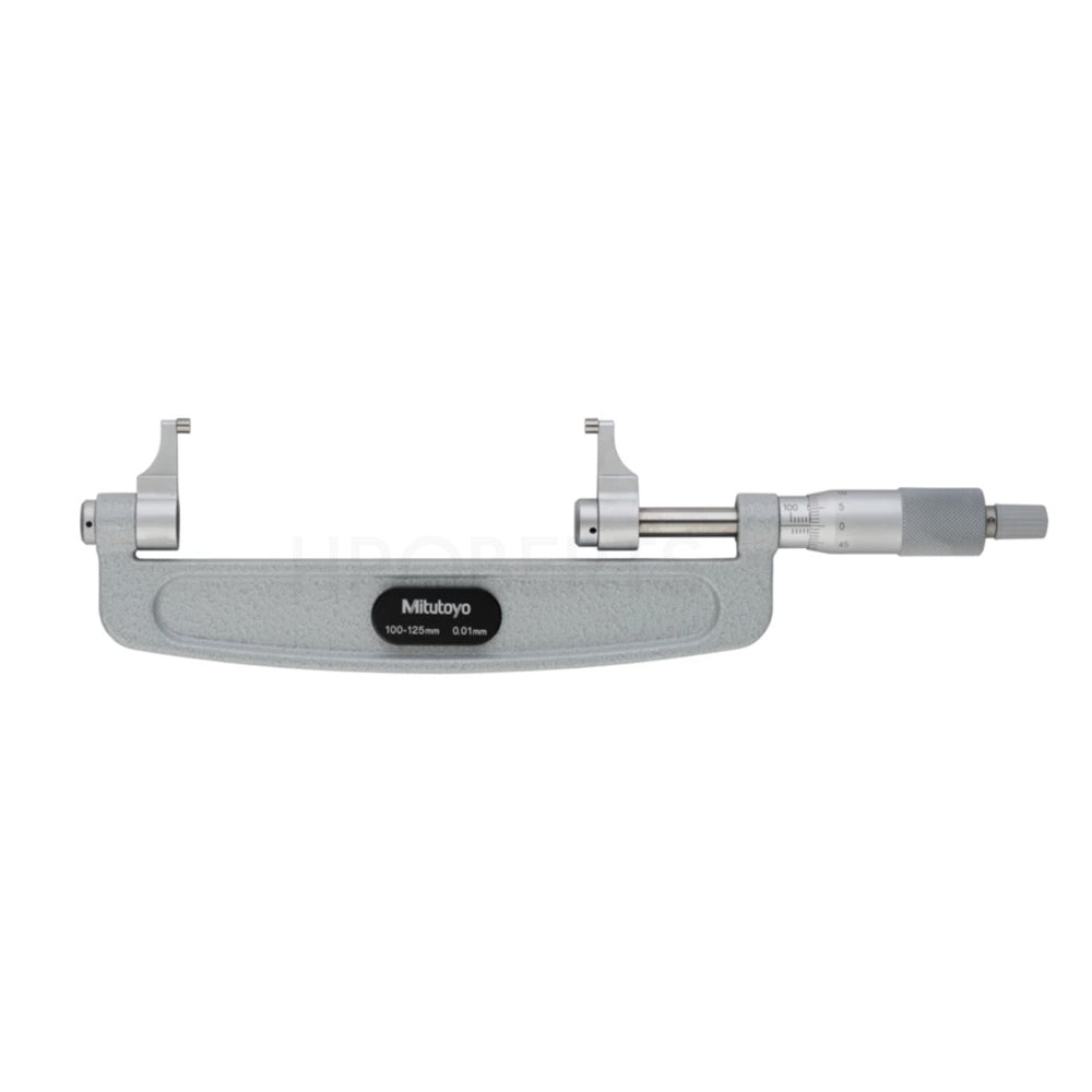 Mitutoyo 143-105 Caliper Jaw Type Micrometer, Range 100-125mm, Graduation 0.01mm