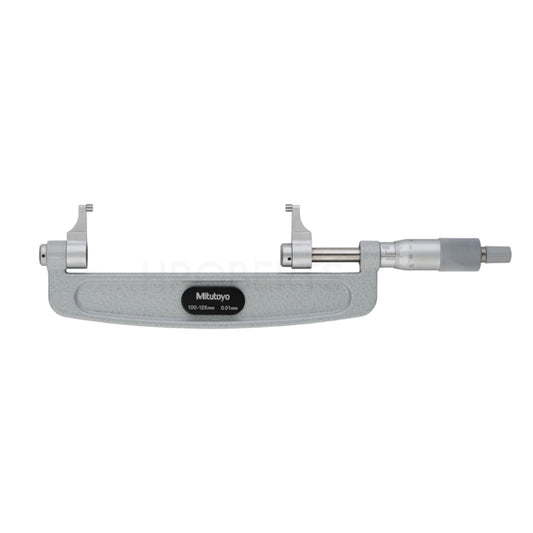 Mitutoyo 143-105 Caliper Jaw Type Micrometer, Range 100-125mm, Graduation 0.01mm