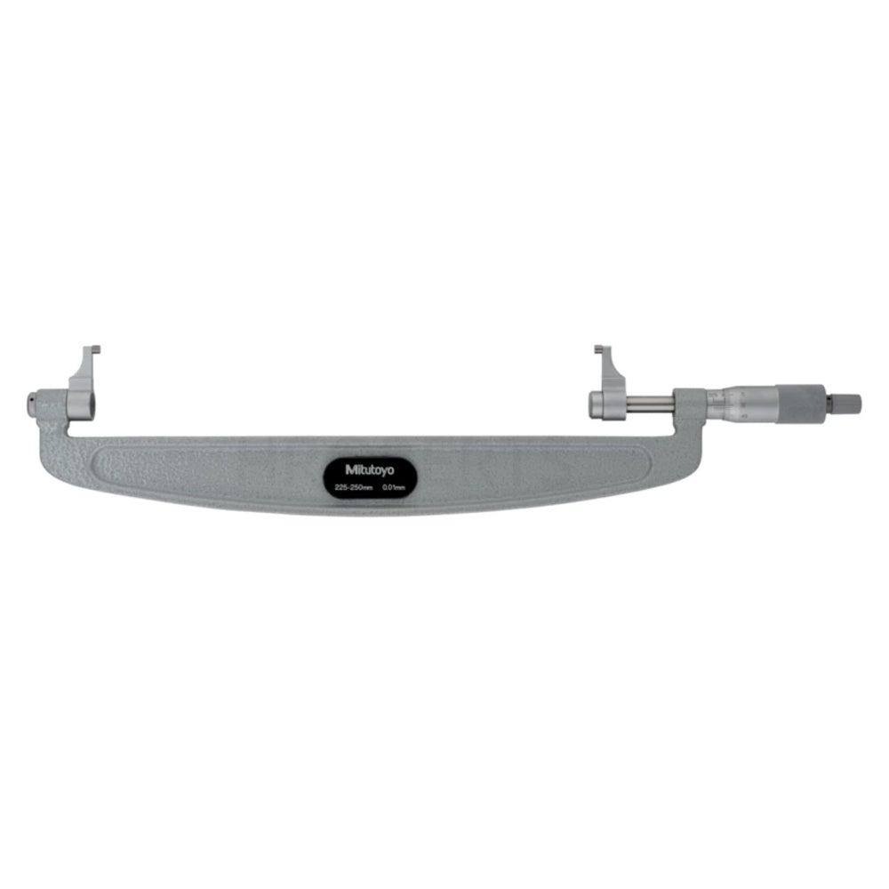 Mitutoyo 143-110 Caliper Jaw Type Micrometer, Range 225-250mm, Graduation 0.01mm