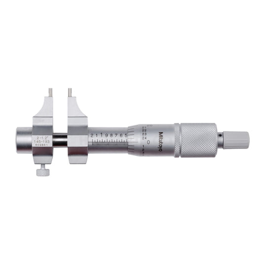 Mitutoyo 145-193 Caliper Jaw Inside Micrometerr, Range 0.2-1.2", Graduation 0.001"