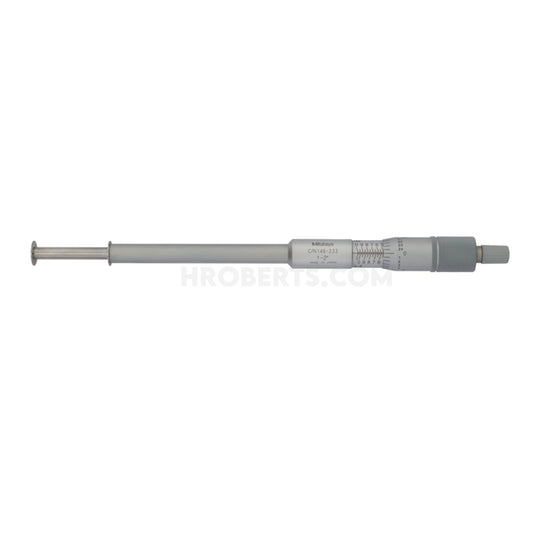 Mitutoyo 146-233 Non-Rotating Spindle Groove Micrometer, Range Outside 1-2", Range Inside 1.05-2.05", Graduation 0.001", Flange Dia 0.5"
