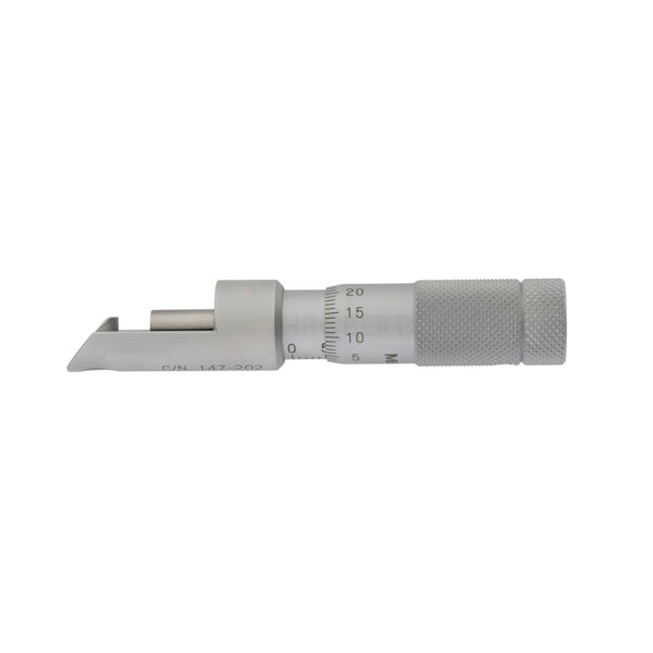 Mitutoyo 147-202 Can Seam Micrometer, Range 0-13mm, Graduation 0.01mm, for Spray Cans