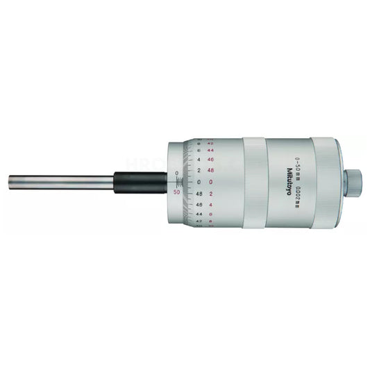Mitutoyo 152-380 Large Diameter Thimble Micrometer Head, Range 0-50mm, Graduation 0.002mm