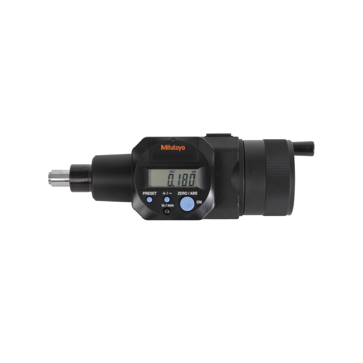 Mitutoyo 164-164 Digimatic Digital Rotatable Micrometer Head, Range 0-50mm / 0-2", Resolution 0.001mm / 0.00005"