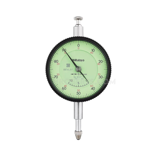 Mitutoyo 2048A-10 Special Purpose Dial Indicator, Graduation 0.01mm, Range 10mm, Scale 0-100, Bezel Diameter 57mm