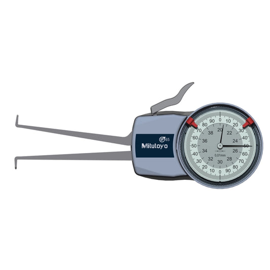 Mitutoyo 209-303 Inside Dial Caliper Gauge, Range 20-40mm, Graduation 0.01mm
