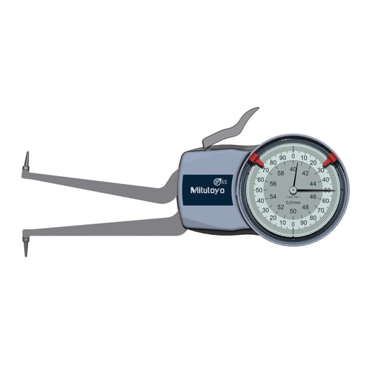 Mitutoyo 209-305 Inside Dial Caliper Gauge, Range 40-60mm, Graduation 0.01mm