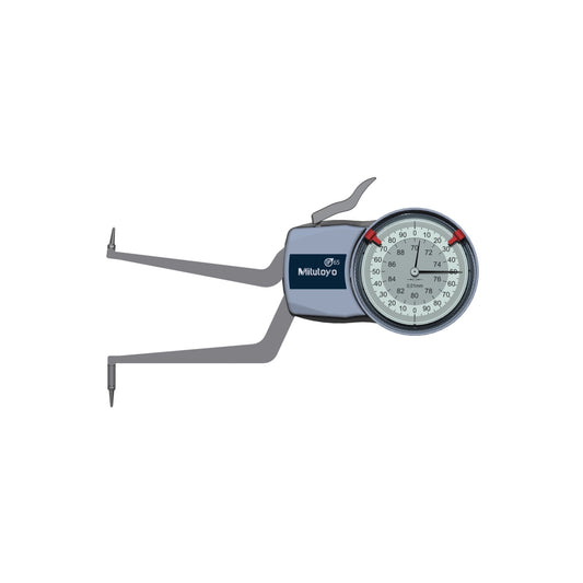 Mitutoyo 209-308 Inside Dial Caliper Gauge, Range 70-90mm, Graduation 0.01mm