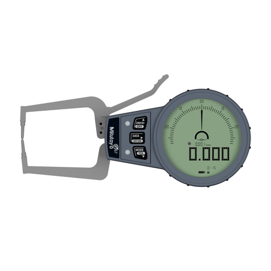 Mitutoyo 209-925 Digimatic Digital Outside Caliper Gauge, Range 0-15mm, Resolution 0.001mm, 0.002mm, 0.005mm, 0.01 mm