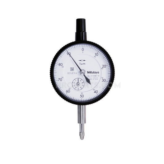 Mitutoyo 2110A-10 Dial Indicator, Graduation 0.001mm, Range 1mm, Scale 0-100-0, Bezel Diameter 57mm