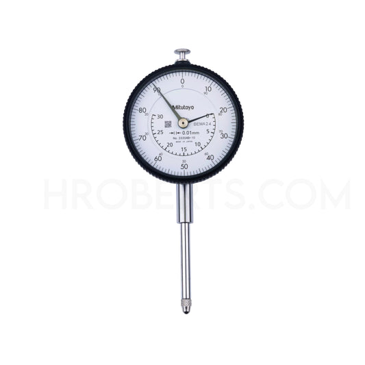 Mitutoyo 2330A-10 Dial Indicator, Graduation 0.01mm, Range 30mm, Scale 0-100, Bezel Diameter 57mm