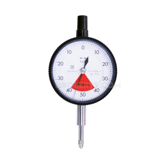 Mitutoyo 2900A-10 Dial Indicator, One Revolution, Graduation 0.001mm, Range 0.08mm, Scale 40-0-40, Bezel Diameter 57mm