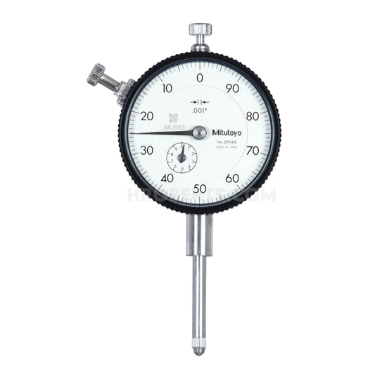 Mitutoyo 2904A Dial Indicator, Graduation 0.001", Range 1.0", Scale 100-0, Bezel Diameter 2.24"