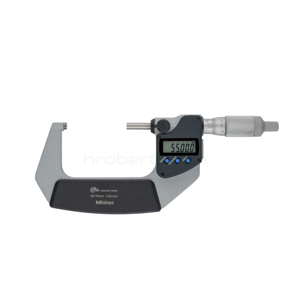 Mitutoyo 293-236-30 Digimatic Digital Micrometer, Range 50-75mm, Resolution 0.001mm, IP65, with SPC Data Output