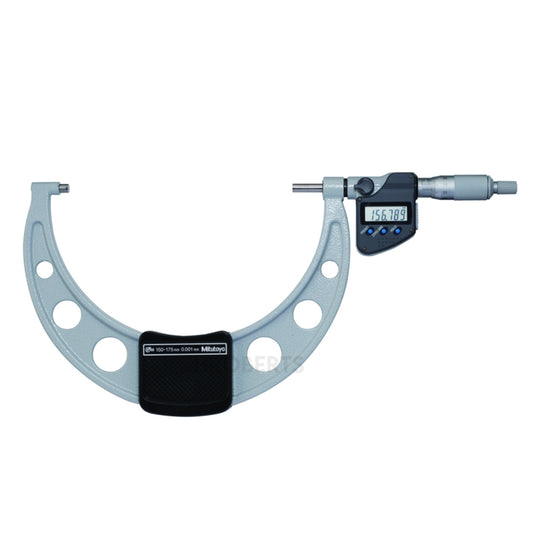 Mitutoyo 293-252-30 Digimatic Digital Micrometer (Metric Only), Range 150-175mm, Resolution 0.001mm, IP65, with SPC Data Output