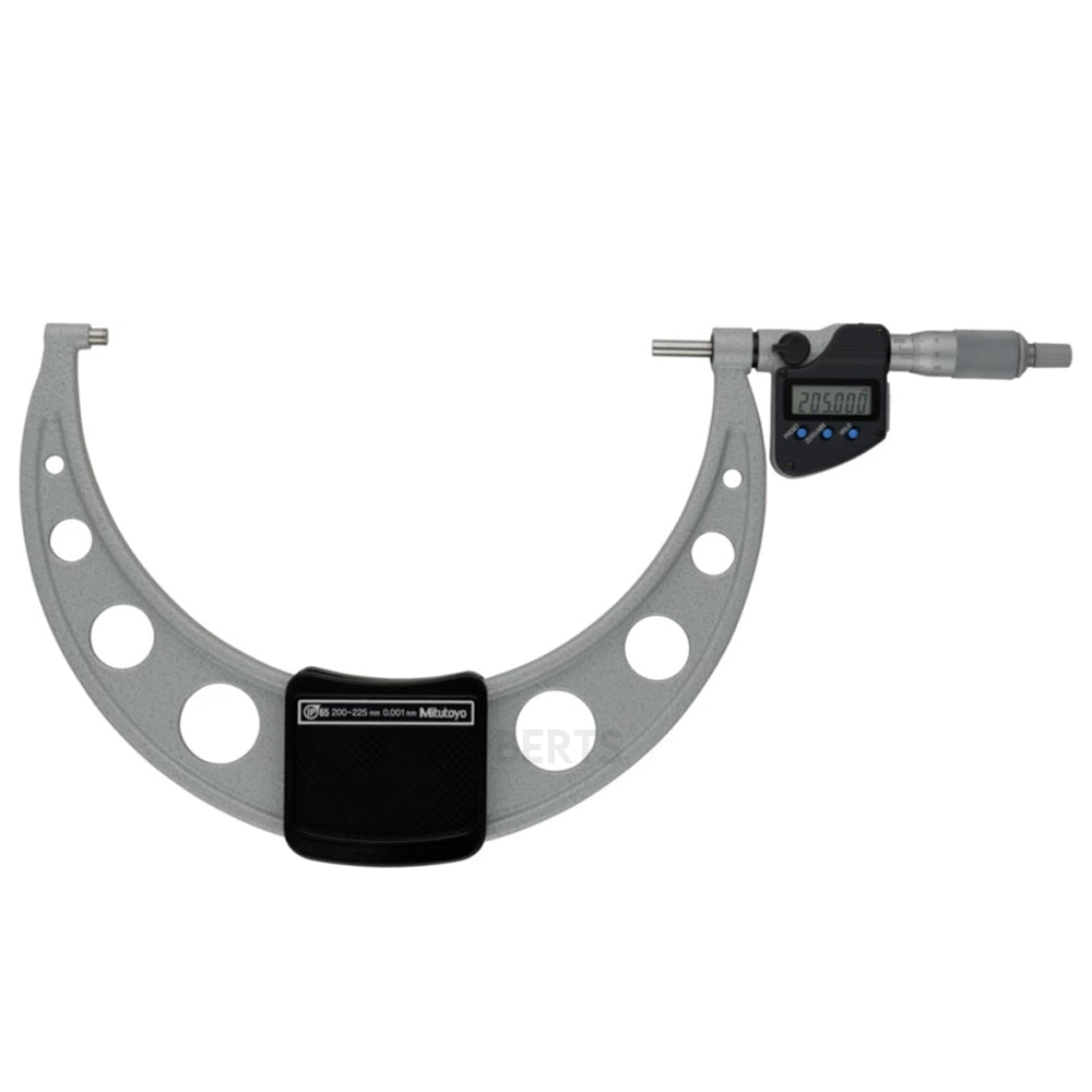 Mitutoyo 293-254-30 Digimatic Digital Micrometer (Metric Only), Range 200-225mm, Resolution 0.001mm, IP65, with SPC Data Output