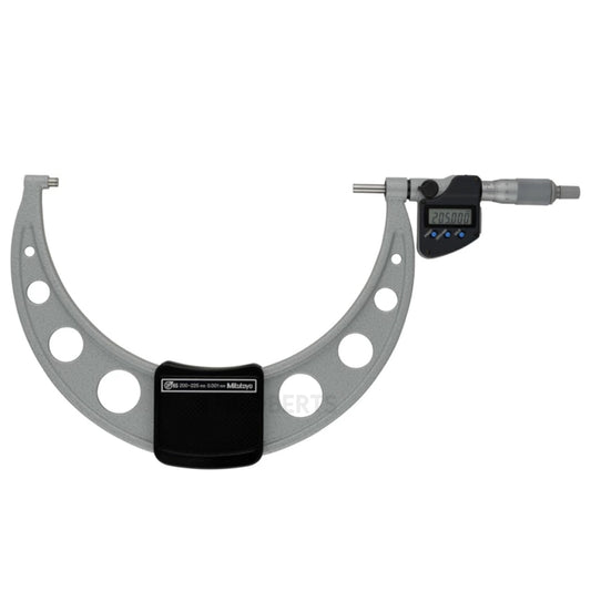 Mitutoyo 293-254-30 Digimatic Digital Micrometer (Metric Only), Range 200-225mm, Resolution 0.001mm, IP65, with SPC Data Output