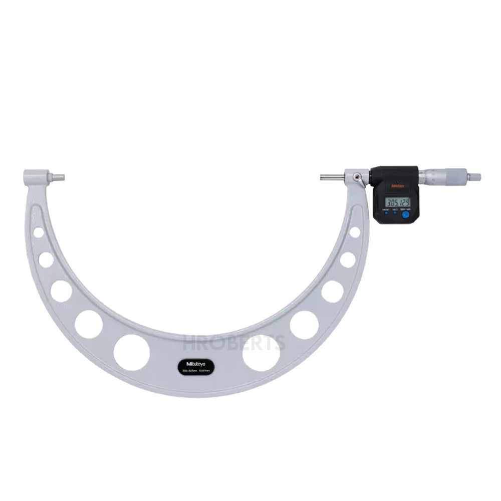 Mitutoyo 293-585 Digimatic Digital Micrometer (Metric Only), Range 375-400mm, Resolution 0.001mm, IP65 with SPC Data Output
