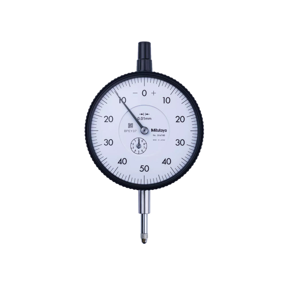 Mitutoyo 3047A Dial Indicator, Graduation 0.01mm, Range 10mm, Scale 0-50-0, Bezel Diameter 78mm