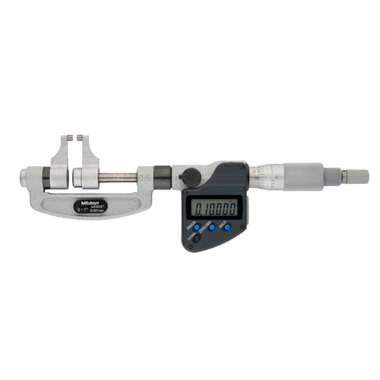 Mitutoyo 343-350-30 Digimatic Caliper Jaw Micrometer, Range 0-1" /  0 - 25.4mm, Resolution 0.00005" / 0.001mm with SPC Data Output