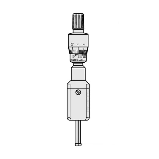 Mitutoyo 368-024 Holtest Bore Micrometer, 2-Point Contact, Range 0.16-0.2", Graduation 0.0001"