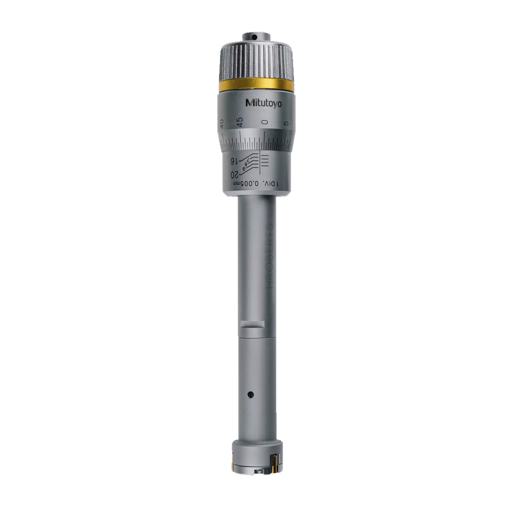 Mitutoyo 368-165 Holtest Bore Micrometer, 3-Point Contact, Range 16-20mm, Graduation 0.005mm