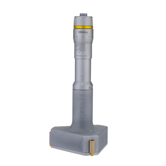 Mitutoyo 368-172 Holtest Bore Micrometer, 3-Point Contact, Range 75-88mm, Graduation 0.005mm