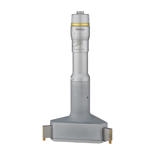 Mitutoyo 368-173 Holtest Bore Micrometer, 3-Point Contact, Range 87-100mm, Graduation 0.005mm