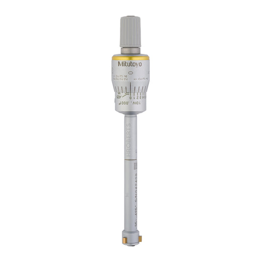 Mitutoyo 368-262 Holtest Bore Micrometer, 3-Point Contact, Range 0.35-0.425", Graduation 0.0001"