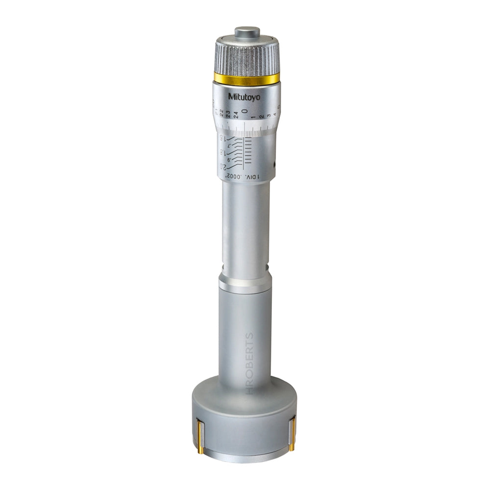 Mitutoyo 368-269 Holtest Bore Micrometer, 3-Point Contact, Range 1.6-2", Graduation 0.0002"