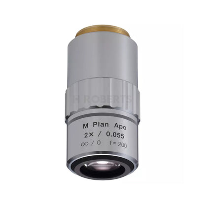 Mitutoyo 378-801-12 M Plan Apo 2X Objective for bright-field observation in visible range