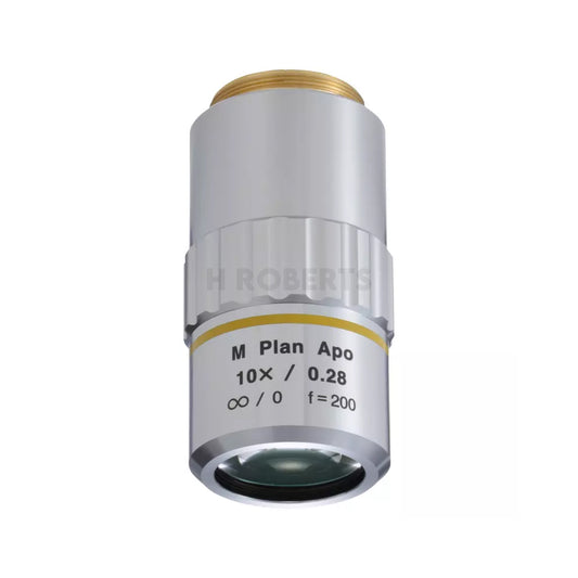 Mitutoyo 378-803-3 M Plan Apo 10X Objective for bright-field observation in visible range