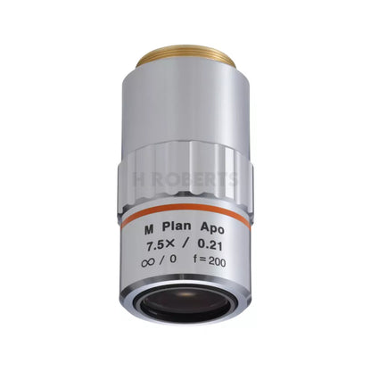 Mitutoyo 378-807-3 M Plan Apo 7.5X Objective for bright-field observation in visible range