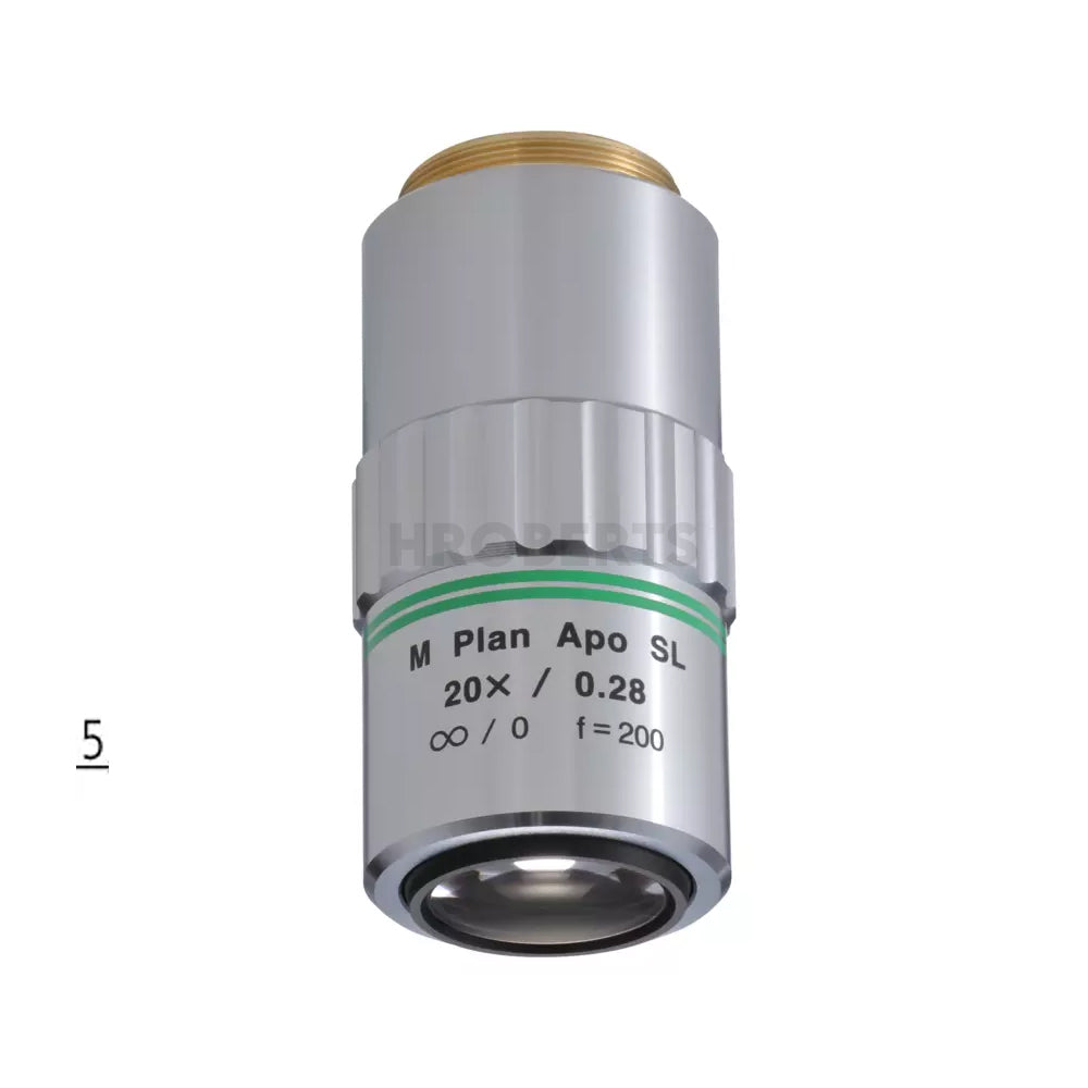 Mitutoyo 378-810-3 M Plan Apo SL20X Objective for bright-field observation in visible range, SL Super Long working distance
