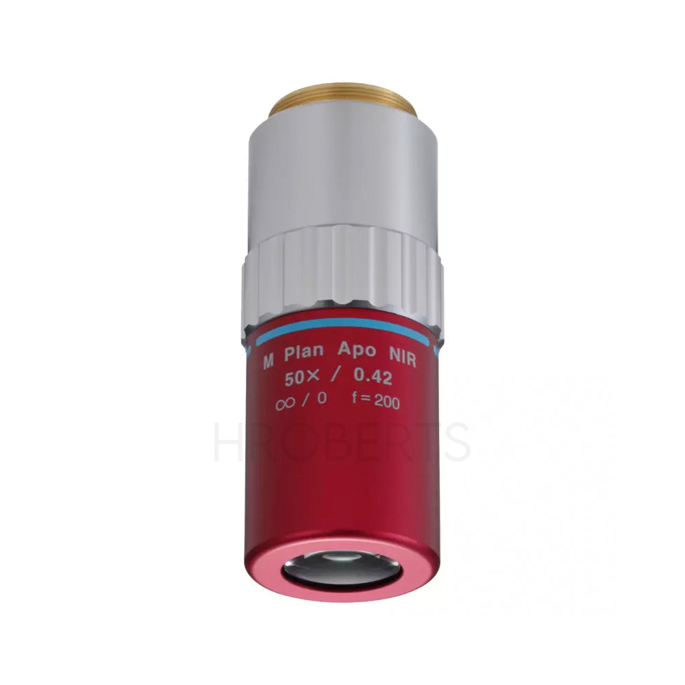 Mitutoyo 378-825-17 M PLAN APO NIR 50X Objective for bright-field observation in near-infrared range