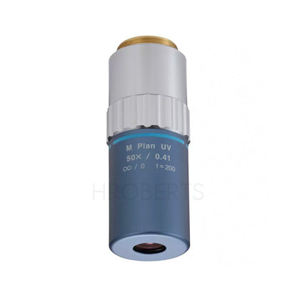 Mitutoyo 378-838-8 M Plan UV 50X Objective for bright-field observation in ultraviolet range